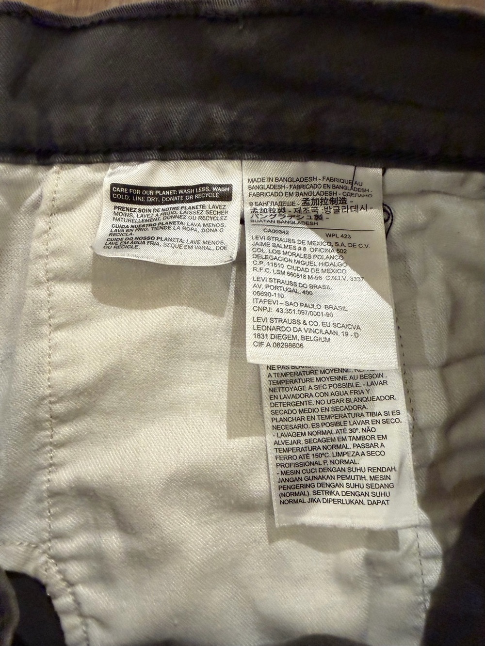 Levi Strauss & Co Chino Men's Pants Olive 30x30 - Picture 6 of 7